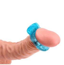 Vibrating Cock Ring 1.8 cm Blue
